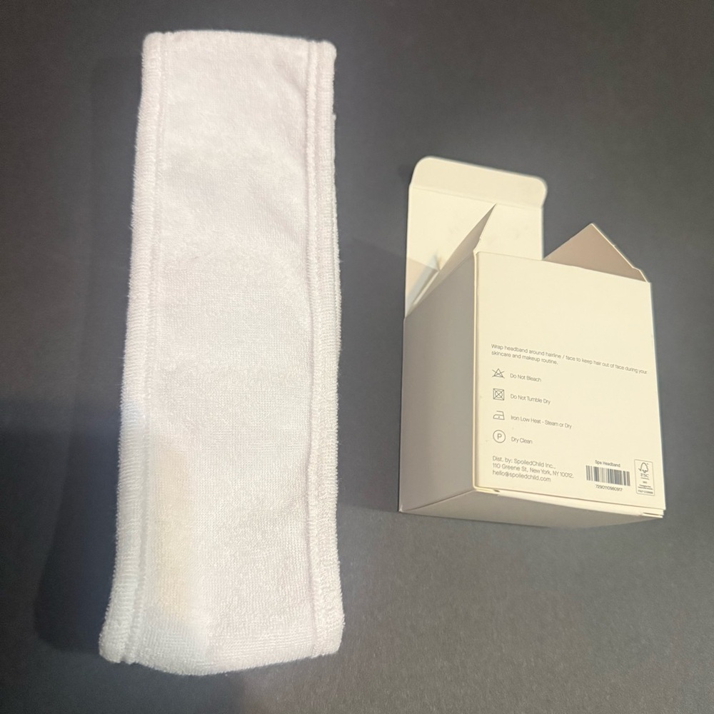 SpoiledChild White Spa Headband - Picture 2 of 4